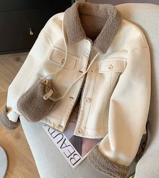 Veste avec intérieur pelucheux sans sac