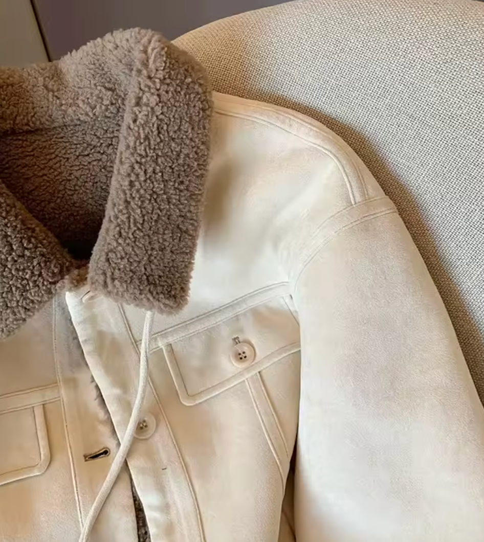 Veste avec intérieur pelucheux sans sac