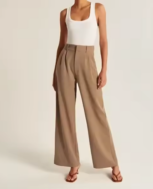 Pantalon classique avec taille haute