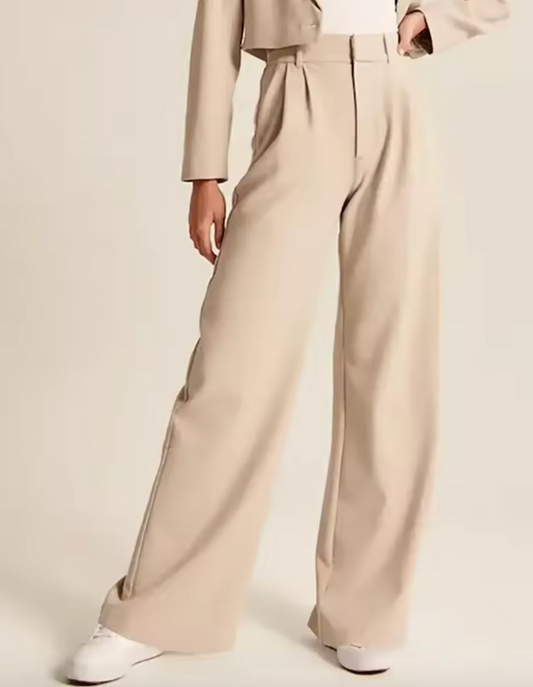 Pantalon classique avec taille haute