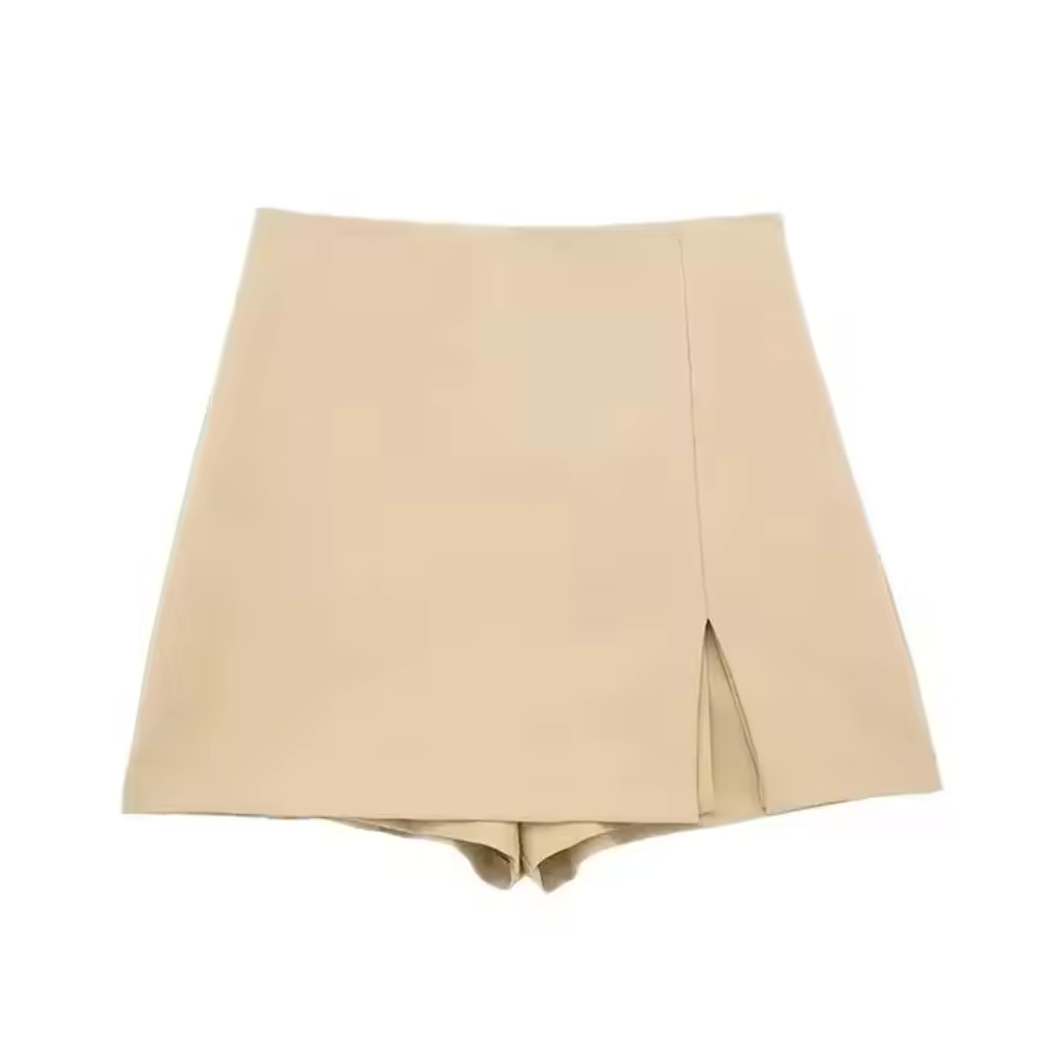 Short style jupe avec fente de côté