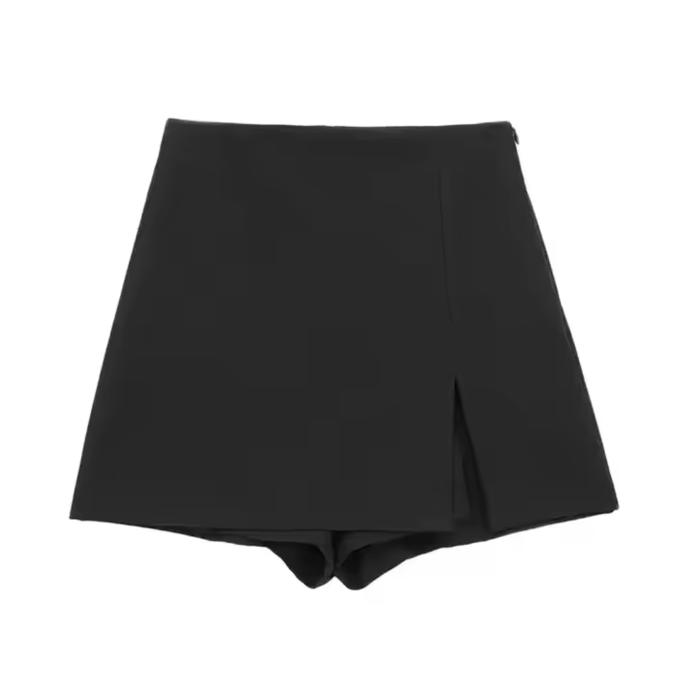 Short style jupe avec fente de côté