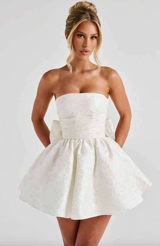 Mini robe avec cordes et noeud amovible