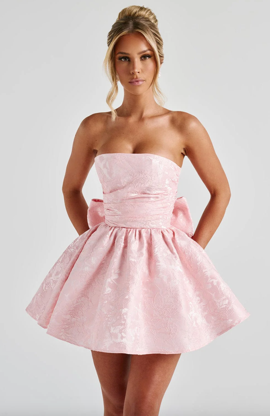 Mini robe avec cordes et noeud amovible