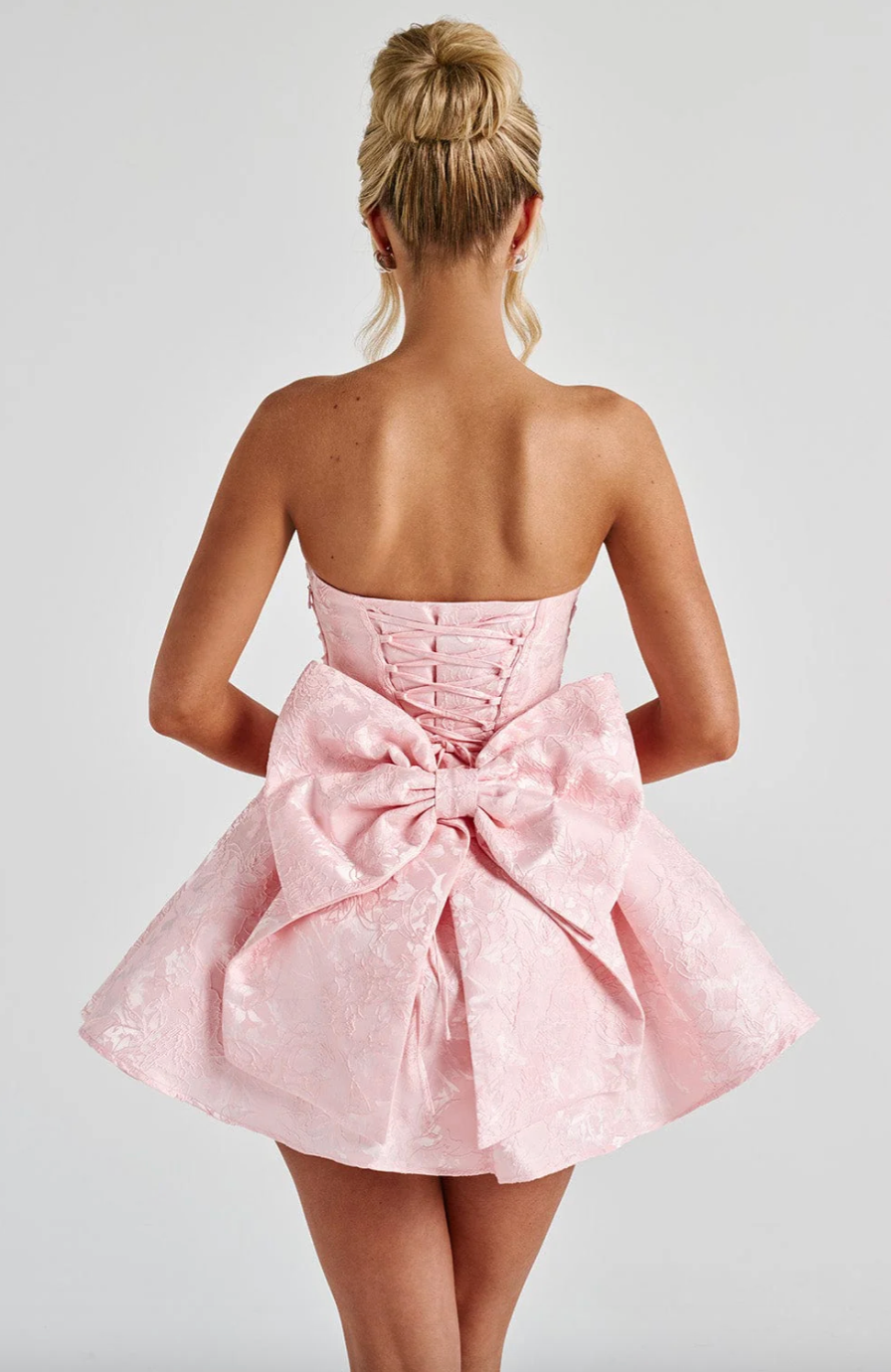 Mini robe avec cordes et noeud amovible