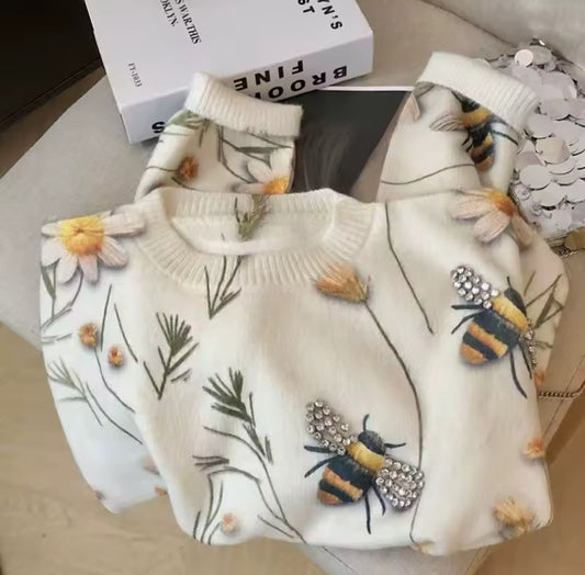 Pull élégant avec strass