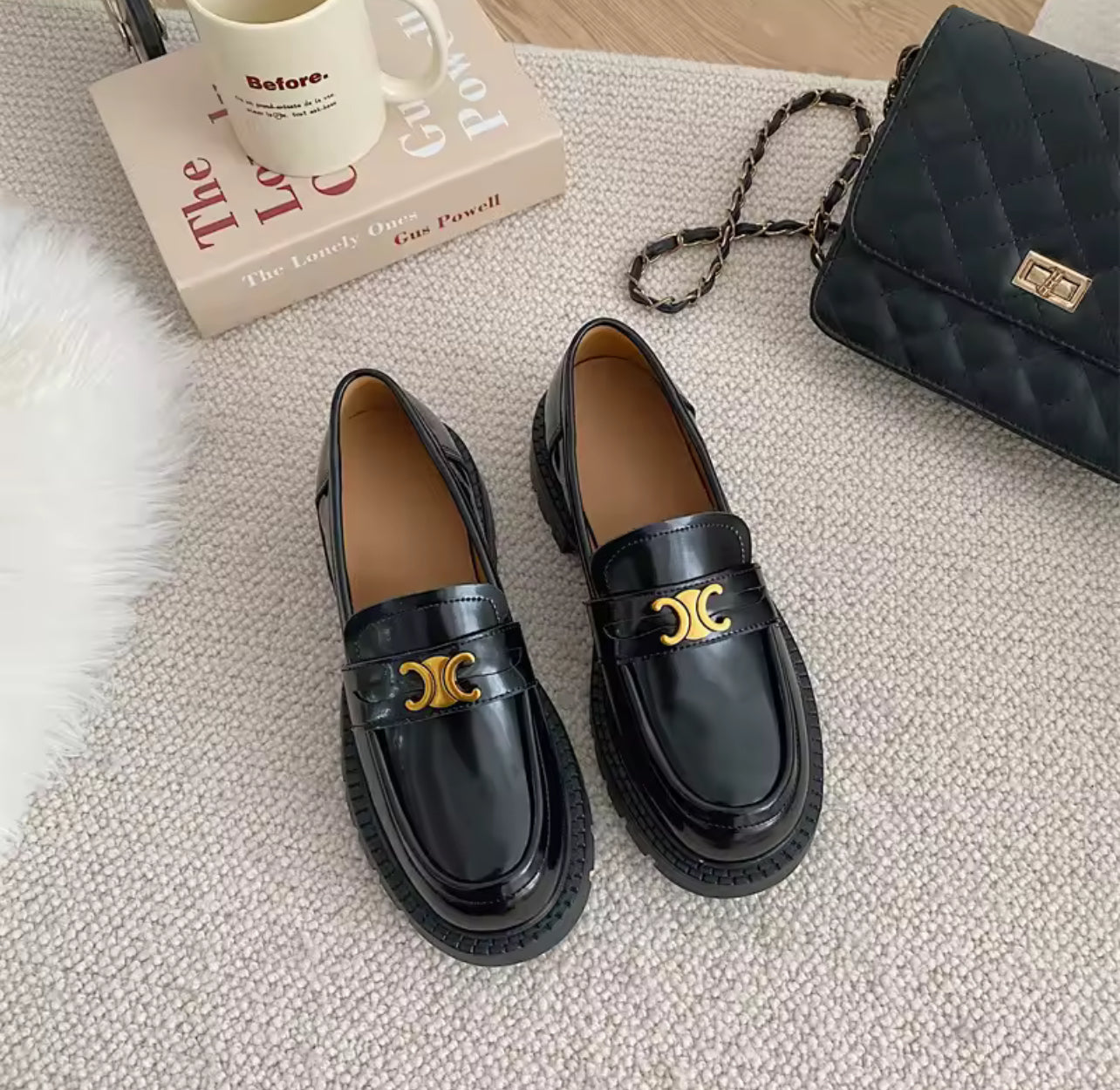 Mocassins en similicuir