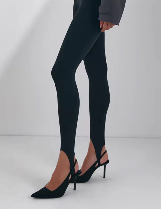 Legging avec bretelles pied